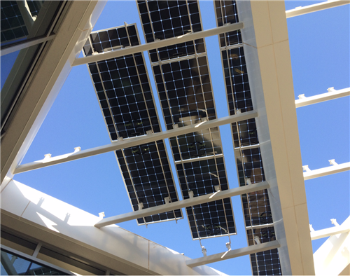 Solar panels at MHS new building 